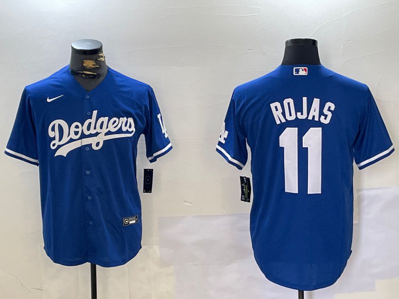 Men Los Angeles Dodgers #11 Rojas Blue Game 2024 Nike MLB Jersey style 1->los angeles dodgers->MLB Jersey